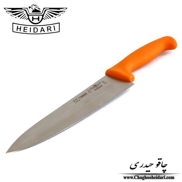 خرید و قیمت فروش چاقو و کارد قصابی حیدری تیتانیوم فولاد آلمان اصل سایز 8 باریک آشپزخانه