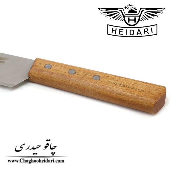 خرید فروش قیمت چاقو کارد راسته ای فولاد آلمان حیدری دسته چوب