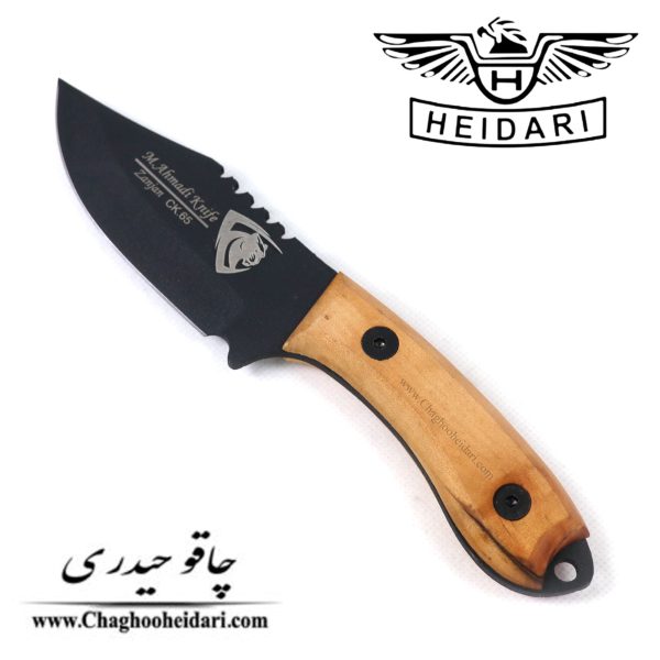 خرید فروش چاقو شکاری زنجان احمدی دسته چوب غللاف دار
