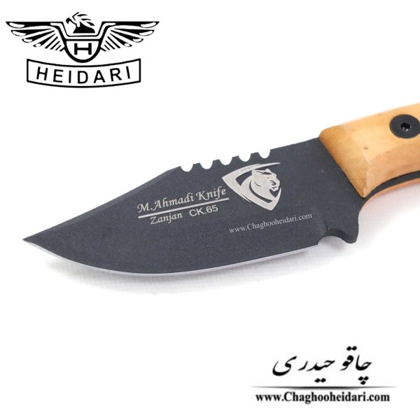 خرید فروش چاقو شکاری زنجان احمدی دسته چوب غللاف دار