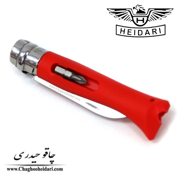 خرید فروش چاقو تاشو حیدری دسته پلاستیک اصلی قرمز