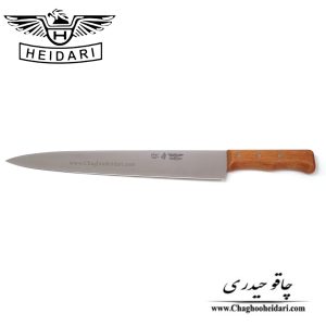 خرید فروش چاقو و کارد برگ زنی تیغه فولاد استیل حیدری دسته چوب مورد استفاده جهت کباب زنی رستوران و آشپزخانه حرفه ای و اماتور