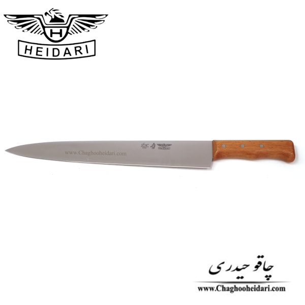 خرید فروش چاقو و کارد برگ زنی تیغه فولاد استیل حیدری دسته چوب مورد استفاده جهت کباب زنی رستوران و آشپزخانه حرفه ای و اماتور