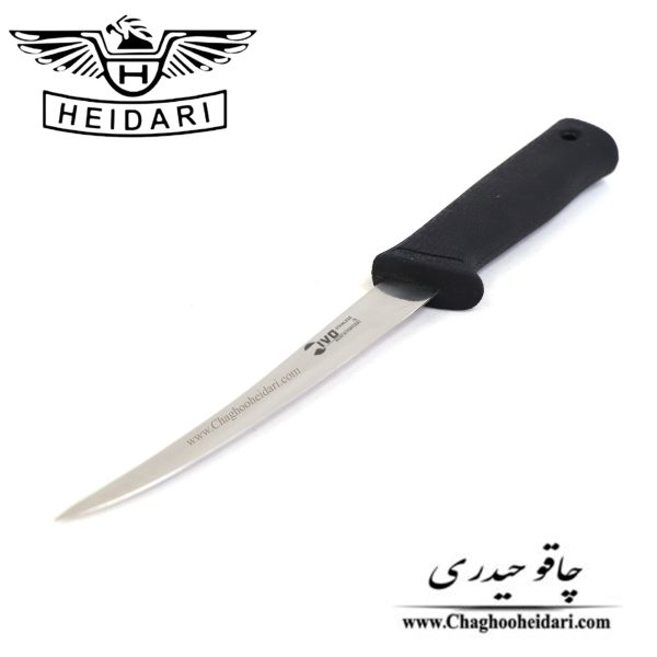 خرید فروش قیمت چاقو کارد فیله کن وارداتی ایوو ivo دسته پلاستیک مشکی
