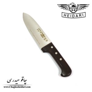 خرید فروش کارد چاقو سلاخی حیدری اصلی فولاد آلمان دسته چوب آفریقا سایز 5