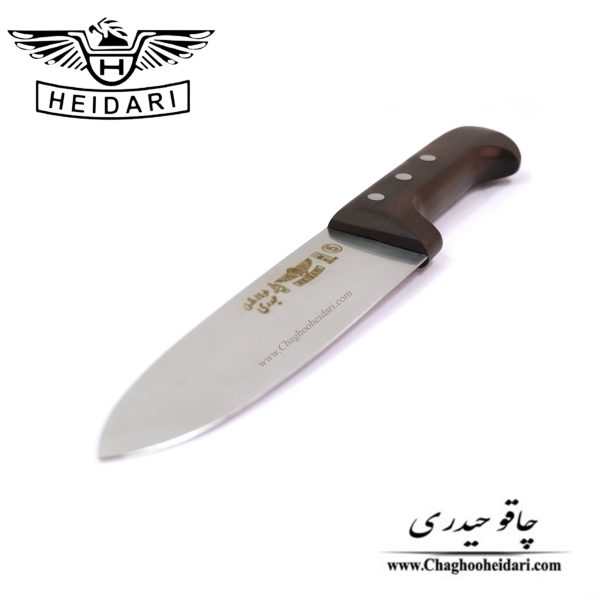 خرید فروش کارد چاقو سلاخی حیدری اصلی فولاد آلمان دسته چوب آفریقا سایز 5