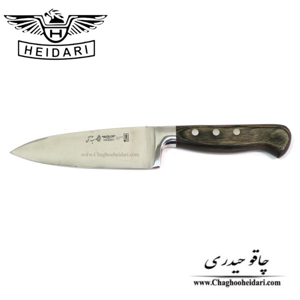 خرید فروش قیمت چاقو کارد راسته ای فورج دسته چوب قهوه ای سایز 6