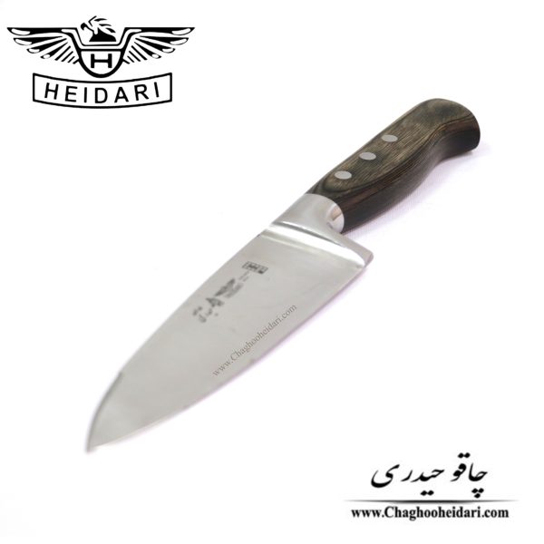 خرید فروش قیمت چاقو کارد راسته ای فورج دسته چوب قهوه ای سایز 6