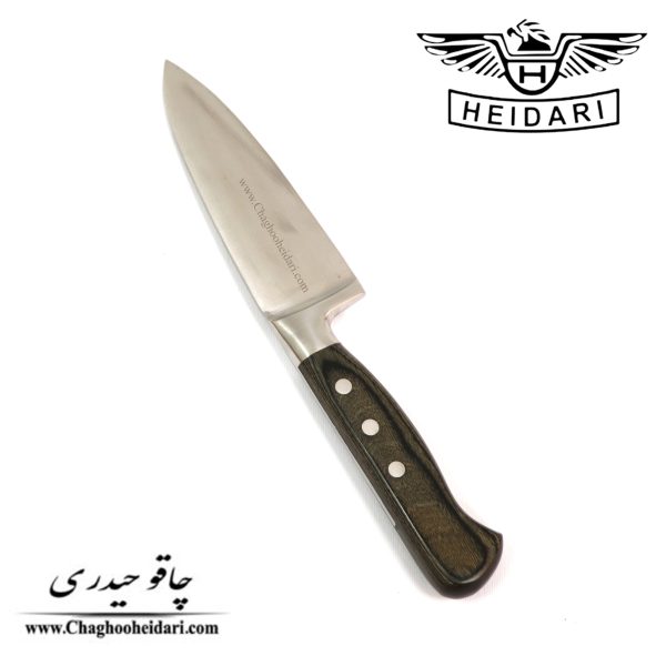 خرید فروش قیمت چاقو کارد راسته ای فورج دسته چوب قهوه ای سایز 6