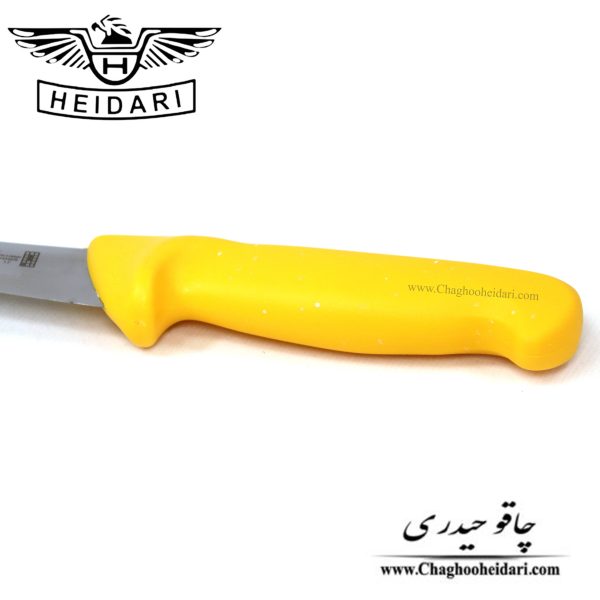 خرید و قیمت فروش چاقو و کارد بیخصی فولاد آلمان حیدری زرد اصل متوسط باریک آشپزخانه