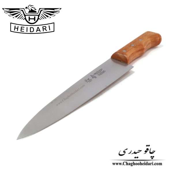 خرید فروش چاقو و کارد برگ زنی تیغه فولاد استیل حیدری دسته چوب مورد استفاده جهت کباب زنی رستوران و آشپزخانه حرفه ای و اماتور متوسط