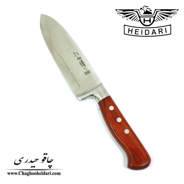 خرید فروش کارد چاقو سلاخی حیدری اصلی فولاد آلمان دسته گلابی زرشکی سایز 8