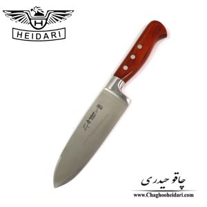 خرید فروش کارد چاقو سلاخی حیدری اصلی فولاد آلمان دسته گلابی زرشکی سایز 8