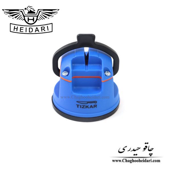 خرید فروش و قیمت چاقو تیزکن رومیزی برند تیزکار مخصوص تیز کردن انواع چاقو و کارد آشپزخانه آبی