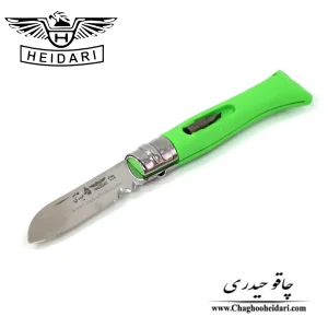 خرید فروش چاقو تاشو حیدری دسته پلاستیک تیغه فولاد آلمان اصلی سبز