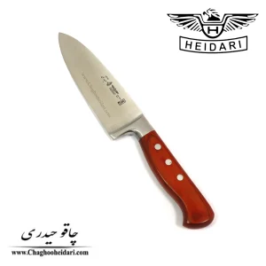 خرید فروش کارد چاقو سلاخی حیدری اصلی فولاد آلمان دسته گلابی زرشکی سایز 7