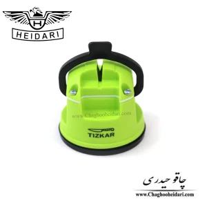 خرید فروش و قیمت چاقو تیزکن رومیزی برند تیزکار مخصوص تیز کردن انواع چاقو و کارد آشپزخانه سبز