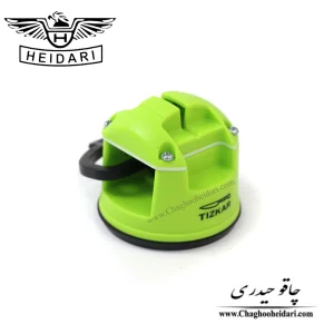 خرید فروش و قیمت چاقو تیزکن رومیزی برند تیزکار مخصوص تیز کردن انواع چاقو و کارد آشپزخانه سبز