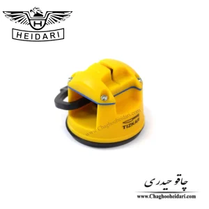 خرید فروش و قیمت چاقو تیزکن رومیزی برند تیزکار مخصوص تیز کردن انواع چاقو و کارد آشپزخانه زرد