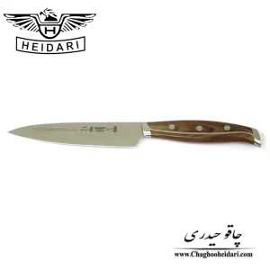 خرید فروش قیمت چاقو کارد راسته ای دم دستی فولاد آلمان دسته فورج چوبی حیدری اصلی