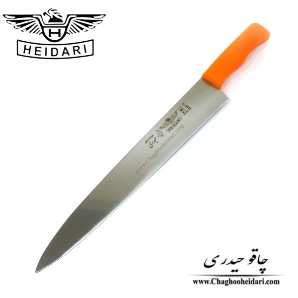 خرید فروش چاقو و کارد برگ زنی تیغه فولاد استیل حیدری دسته پلاستیک سایز 15 مورد استفاده جهت کباب زنی رستوران و آشپزخانه حرفه ای و اماتور
